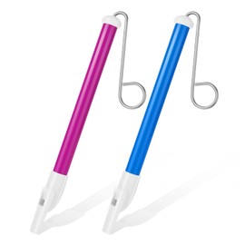 YUXIANLB 2PCS Slide Whistle For Adults Whistles Toy Musical Instrument Plastic Sliding Whistles For Speech And Oral Muscle Training 9.45 In Flute Instrument Train Whistle Games Party Musical Whistles