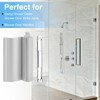 VYH 3-3/4" Aluminum Frameless Shower Door Handle with Metal Strike,