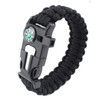 Paracord Bracelet Multi Emergency Compass Flint Scraper Whistle Gift