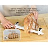 CoquusAid Resharpenable Bread Knife for Homemade Bread, 11.6-Inch Multifunction Serrated