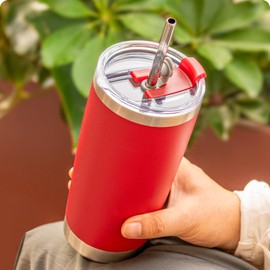 Prurex 20oz Tumbler Lids,Replacement Lid for 20 oz Yeti Tumbler,Old Style Rtic and More,2 Pack Spill-proof Lids,Covers for 20 Ounce Tumbler,Cup (Red)