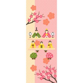 Hamamonyo Picture Tenugui Wooden Carving Hina