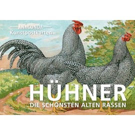 Postkarten-Set Hühner: 18 Kunstpostkarten aus hochwertigem Karton. ca. 0,28€ pro Karte (Anaconda Postkarten, Band 85)