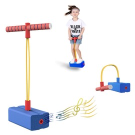 Oaygat Foam Pogo Stick for Boys Girls Toddlers Bungee Jumper Pogo Stick Three Times Stretch Safe and Fun Gifts for Kids Indoor or Outdoor Toys Games Jumper Stick for Boys Girls Kids Garden Toy Gift