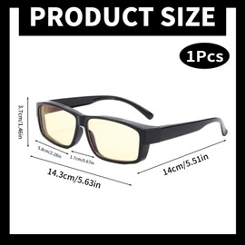 Larfraecy Blue Light Blocking Glasses TR90 Anti Blue Light Glasses for Men & Women Anti Glare and Anti Fatigue Glasses for Computer screens,Gaming Glasses for TVs,Mobile Phones (Light Yellow)