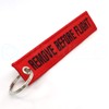 Rotary13B1 Remove Before Flight Keychain - Red/Black