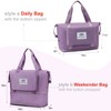 Travel Tote Bags, Expandable Overnight Weekender Bag for Women Foldable