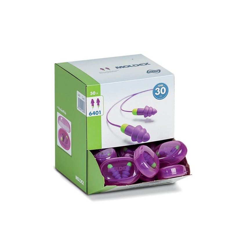 Moldex 6401 SNR 30 Rockets Corded Earplugs (Pack of 50)