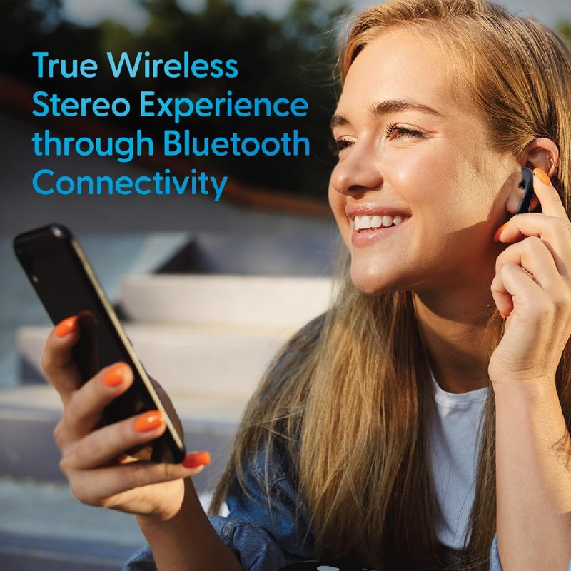 Laser TWS Earbuds Black, Wireless, Bluetooth, Charging case, Voice Assistant