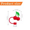 4 PCS Cherry Straw Topper Universal Cherry Straw Covers Silicone