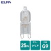 ELPA JD110V25WG9P2 Bulb, 110V, 25W, G9, Clear, G-JD01H