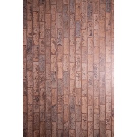 Bessie Bakes Super-Thin Brown & Denim Brick Replicated Photography Backdrop 2 Feet Wide x 3 Feet Long