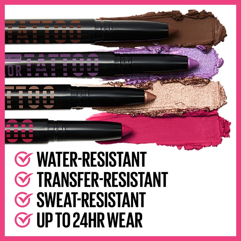 Maybelline Color Tattoo Longwear Multi-Use Eye Shadow Stix, All-In-One Eye