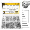 Mywish 550Pcs M3 Screw Metric Screw Assortment, 304 Stainless Steel