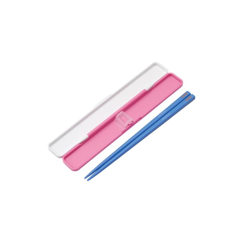 Skater Chopsticks and Case Set for Adults, Antibacterial, 7.1 in