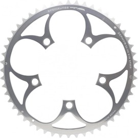 Spécialités TA Zephyr Compact 5-Arm 110pcd 9/10 Speed Chainring, Outer 49t, Silver