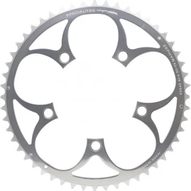 Spécialités TA Zephyr Compact 5-Arm 110pcd 9/10 Speed Chainring, Outer 49t, Silver