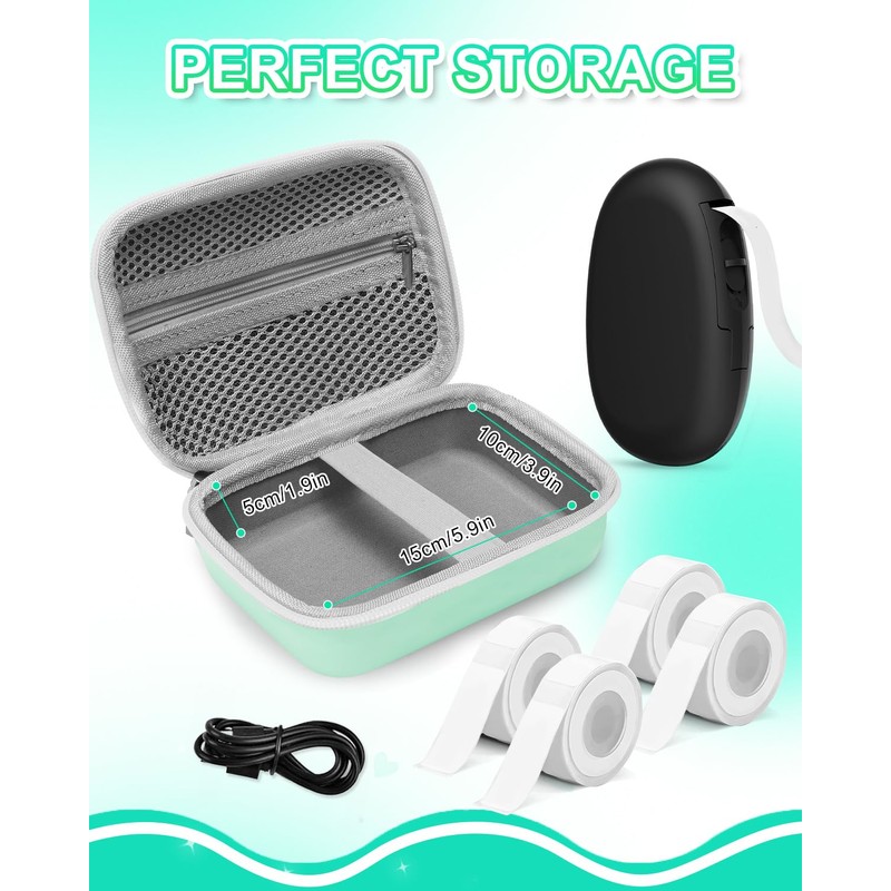 ZaKaBox Label Maker Case for NELKO P21 & All Label