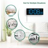 Soobest LED Wall Clock Digital Clock with Seconds, Electric Plug