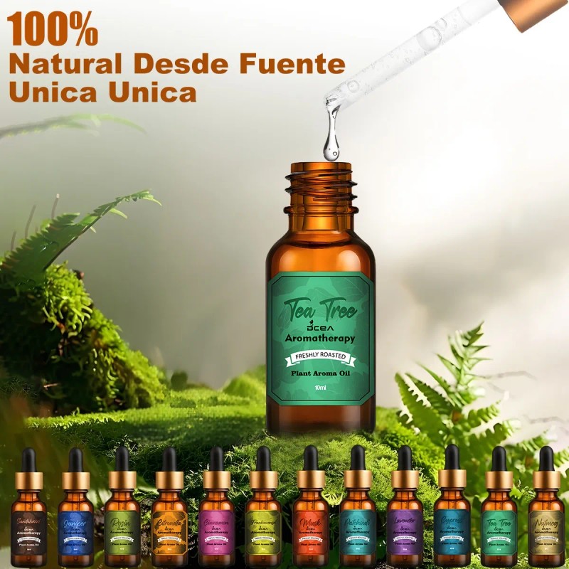 Kit De 12 Aceites Esenciales 100% Natural Para Difusor Y