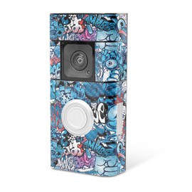 MightySkins Skin Compatible with Ring Video Doorbell Plus - Puppy Fall | Protective, Durable, and Unique Vinyl Decal wrap Cover | Easy to Apply, Remove, and Change Styles