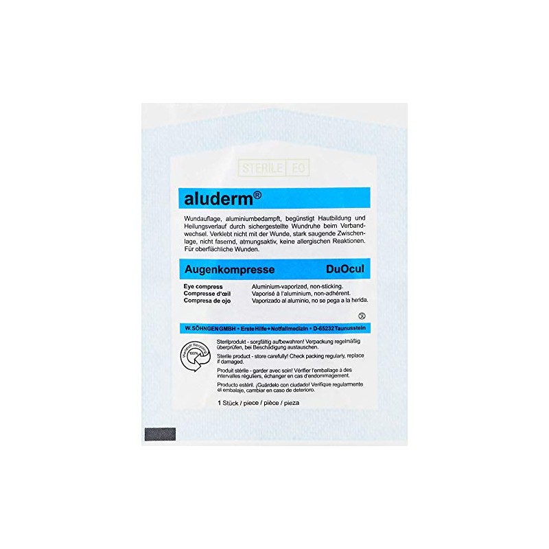 Aluderm DuOcul Eye Compresses Sterile Pack of 1