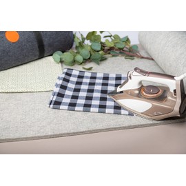 Wool Pressing Mat 24" x 17" for Quilting | 100% Pure New Zealand Wool Mat for Sewing and Ironing | Large Size and Comes with Silicone Iron Pad Included