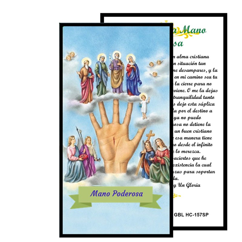 Gifts by Lulee, LLC Oracion a La Mano Poderosa Tarjeta