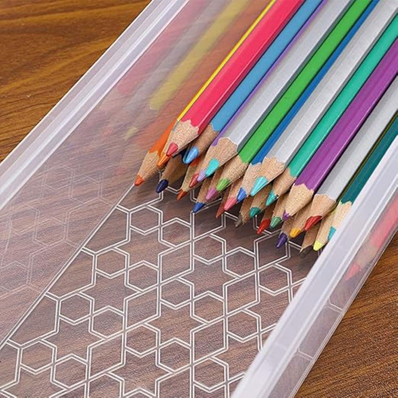 AIMALL 3PCS 2 Layer Versatile Clear Plastic Desktop Organizer Box