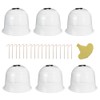 6PCS Reusable Garden Plant Cloche Plastic Dome Protective Seedling Covers