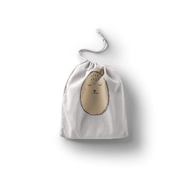 Bonamaison Printed Cotton Drawstring Bags, Shopping Bag, Cloth Bag, Vegetable Bag, Reusable, Eco-Friendly, Multi-Purpose, Foldable, Size: 12 x 15 cm