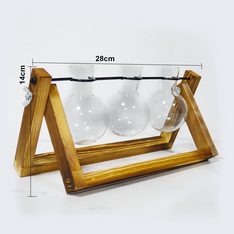 TECHSHARE Propagation Station for Plants, Terrarium for Hydroponic Plants, Plant