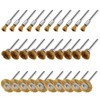 EASYIKI 30 Pieces Copper Wire Brushes, Wire Brush Wheel, Copper
