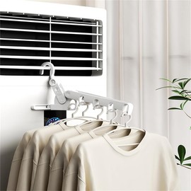 2PCS Folding Drying Racks - Multifunctional 5-Hole Hangers for Travel, Hotel Apartments, Business Trips, Home Laundry and Outdoor Camping