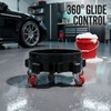 5 Gal Bucket Dolly 2-Pack, 5 Locking Casters, Connectable Bases,