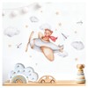 Little Deco DL871-8 Wall Sticker Bear in Plane for Children's