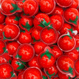 Strawberry Gummy Balls - 19 Ounce Jar (30 Count) - Jelly Filled Gummies - Individually Wrapped Gummy Candy - Kids Party Favors - Candy for Goody Bags by Funtasty