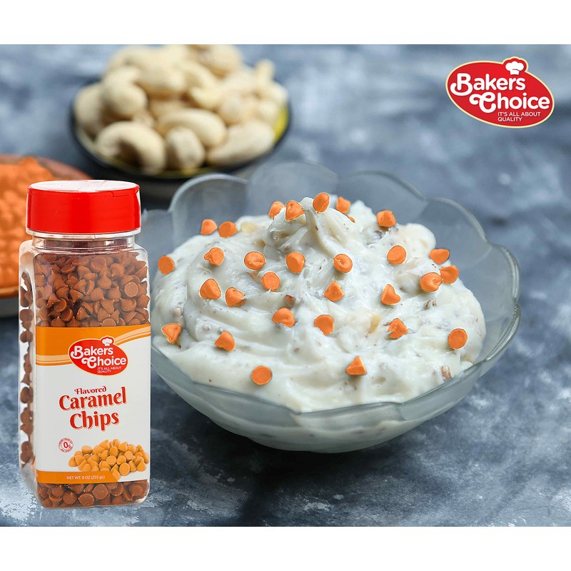 Caramel Flavored Chocolate Chips , Non Dairy, Kosher - 9