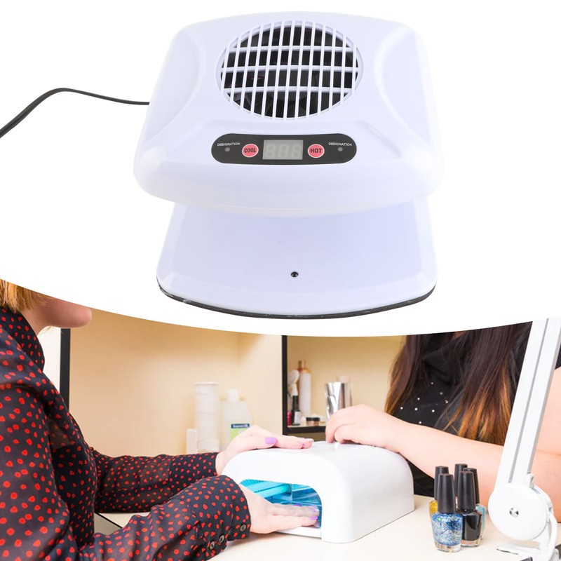 Single Hand Nail Air Dryer Warm Cool Wind Automatic Sensor