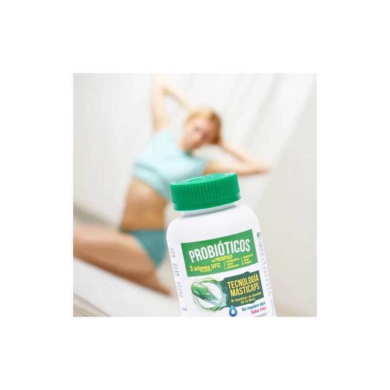 Enzimas Digestivas Probióticos Con Inulina De Agave 60 Caps Fresa