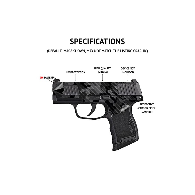 MightySkins Carbon Fiber Skin Compatible with Springfield XDS 3.3 -