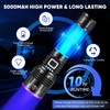 UV Flashlight 20W, 5000 mAh High Power 365nm UV Light,