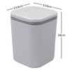 Dynko 2-pack Plastic Desktop Garbage Bin, Mini Trash Can (Grey)