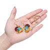 Christmas Thanksgiving Turkey Maple Leaf Drop Dangle Earrings for Women,
