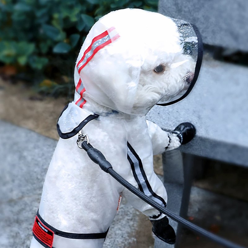 KALERA Dog Raincoat, Waterproof Dog Rain Poncho Slicker 4-Leg Puppy