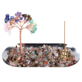 MAIGO Incense Holder - Crystal Holder, Incense Burner, Incense Stick Holders, Incense Sticks Holder, Crystal Tree Of Life, Crystal Tray, Silver Incense Stick Holder, Crystal Incense Burner Holder
