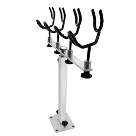 Mojiate Made PVC Coated Fishing Rod Holder Aluminum Fishing Rod Bracket Sure Grip Pole Support for Boat, Ship, Yacht and More, Gifts for Water Sports Enthusiasts and Presents for Fishing Lovers