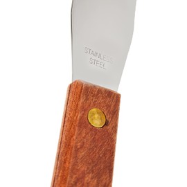 Dexam 17840936 Spatula with Wooden Handle 10.5cm, Silver