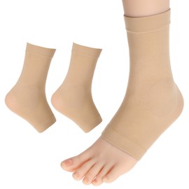 Paded Skate Ankle Protector Sleeve, Ankle Gel Discs Cushion Pads, Ice Skating Boots Ankle Guards Ankle Gel Sleeve for Skating Riding Ski Ankle Protection Universal Size (Skating Ankle Pads Sleeve)