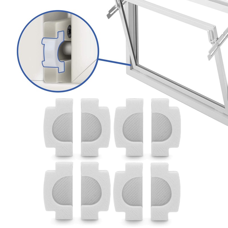 Toggle Bearing Cap Basement Window Fastener Replacement Part Set White